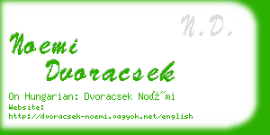 noemi dvoracsek business card